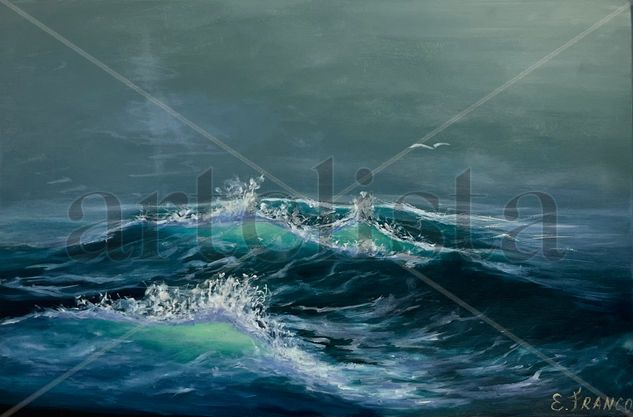 Alta mar Oil Canvas Marine Painting