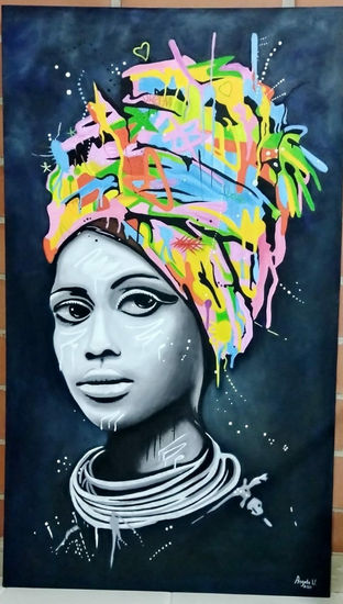 La Negra Tiene Tumbao Oil Canvas Landscaping