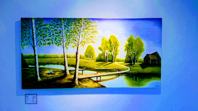 Paisaje Imagnario Oil Canvas Landscaping