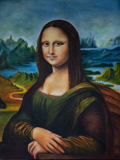 Mi Gioconda Oil Canvas Portrait