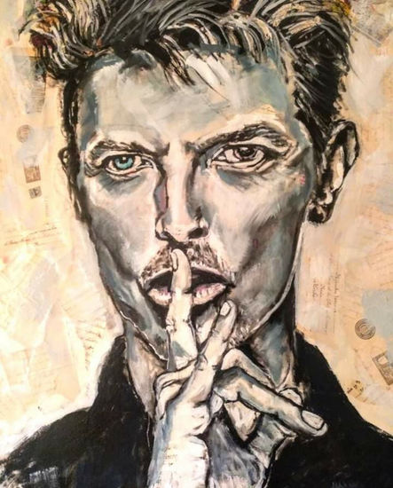 Bowie....sin palabras Oil Canvas Portrait