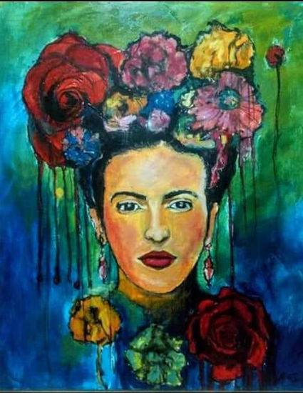 Frida Kahlo Oil Canvas Portrait