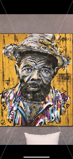 Cubano amarillo Acrylic Canvas Portrait