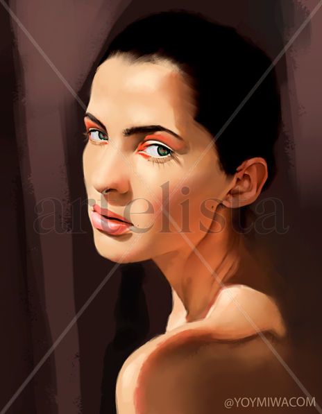 Retrato de mujer a...