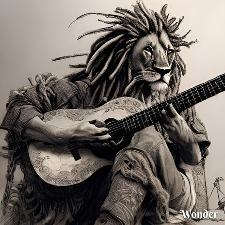 León tocando guitarra
