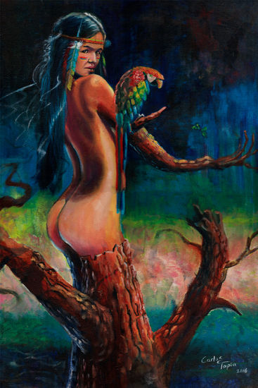 Amazona Oil Canvas Nude Paintings