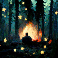 Man in the forest