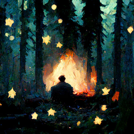 Man in the forest