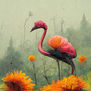 Flamingo flower