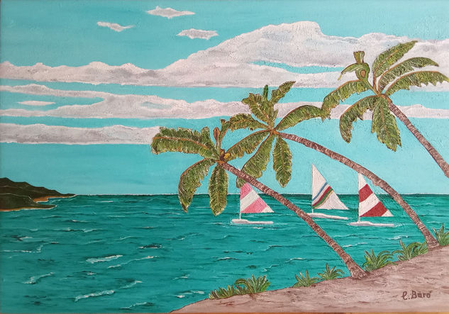 Verano Oil Canvas Marine Painting