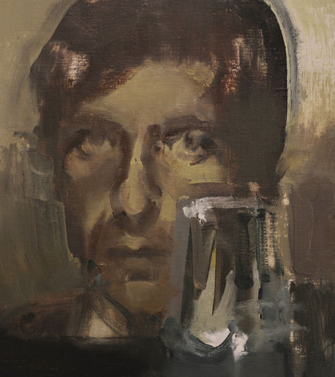 Leonard Cohen Oil Canvas Portrait