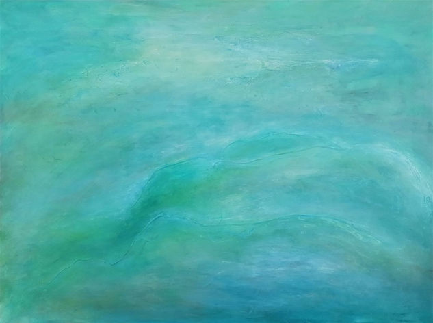 Longing for silence Acrylic Canvas Marine Painting