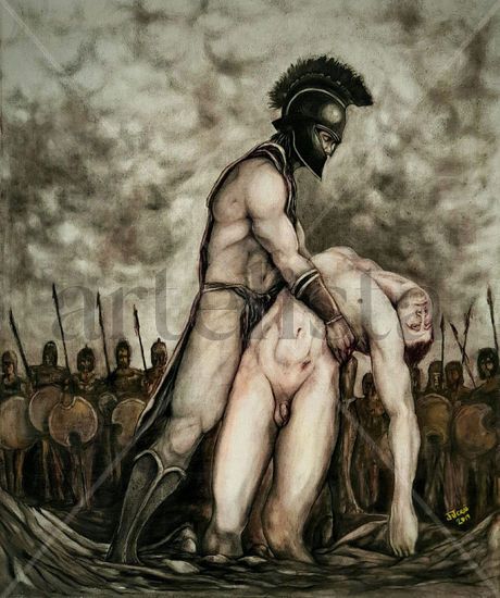 Tras la muerte de Patroclo Óleo Lienzo Otros