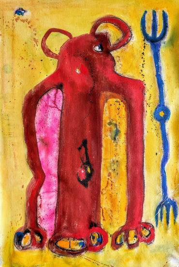 2001: A Space Odissey Media Mixta Lienzo Figura