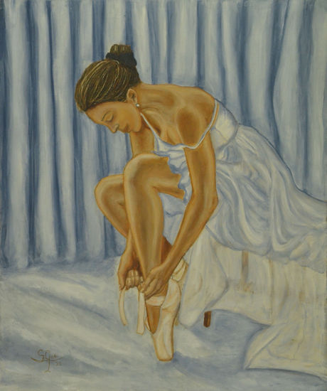 Bailarina de ballet 1 Oil Canvas Figure Painting