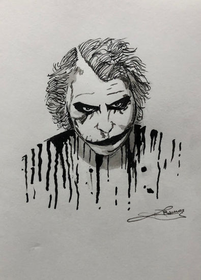 Joker Tinta Papel Figura