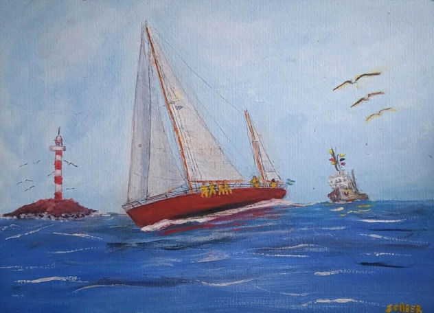 Passing the rock's light leave leeward