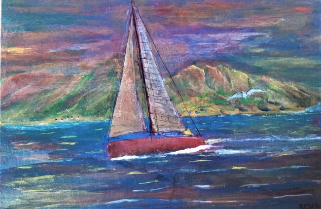 Solo Acrylic Paper Marine Painting