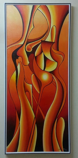 Danza Oil Canvas Figure Painting