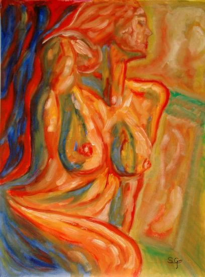 Iluminada Oil Canvas Figure Painting