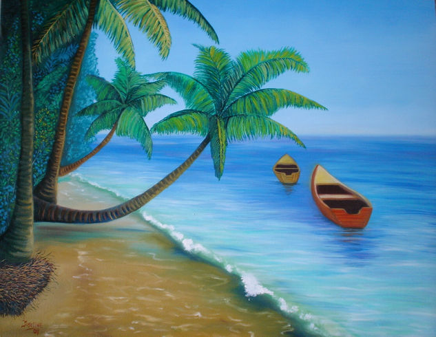 Playa Oil Canvas Landscaping