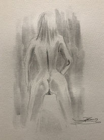 Desnudo de espaldas