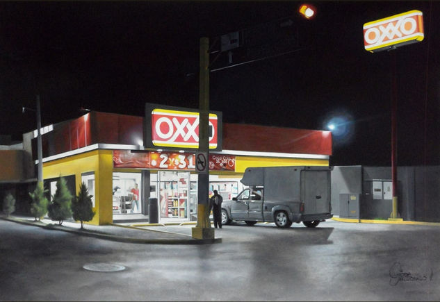 OXXO Óleo Cartulina Paisaje