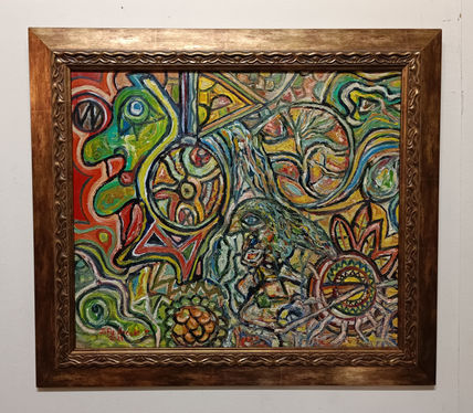 Pintura oleo bestia...