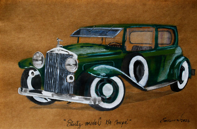 "stutz model ma coupé" Acrylic Paper Others