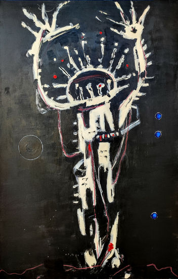 03 Shaman Acrylic Canvas Figure Painting