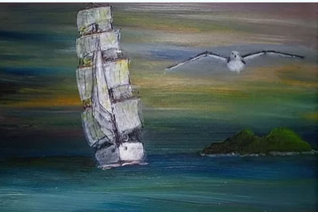 The sea bird eyes