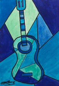 La guitarra azul