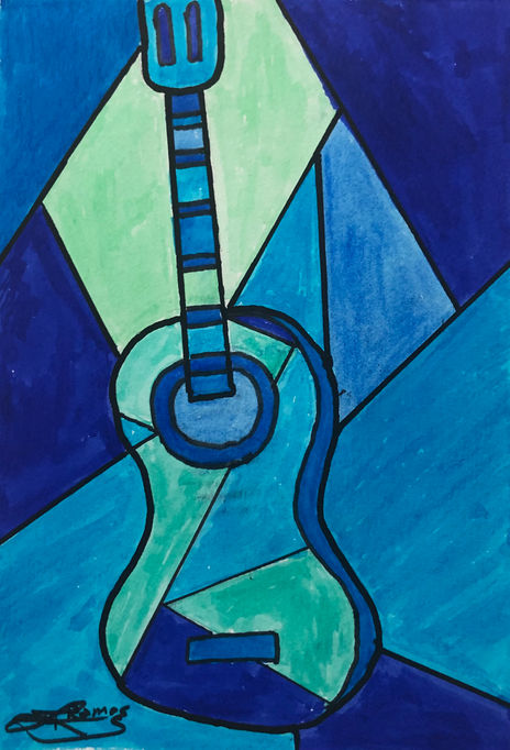 La guitarra azul
