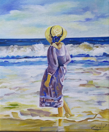 HORIZONTE Oil Canvas Marine Painting