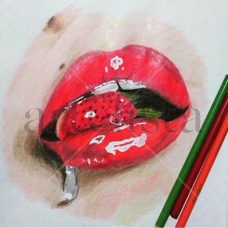 Labios de fresa