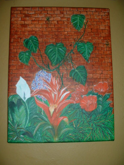 JARDIN Acrylic Canvas Floral Painting