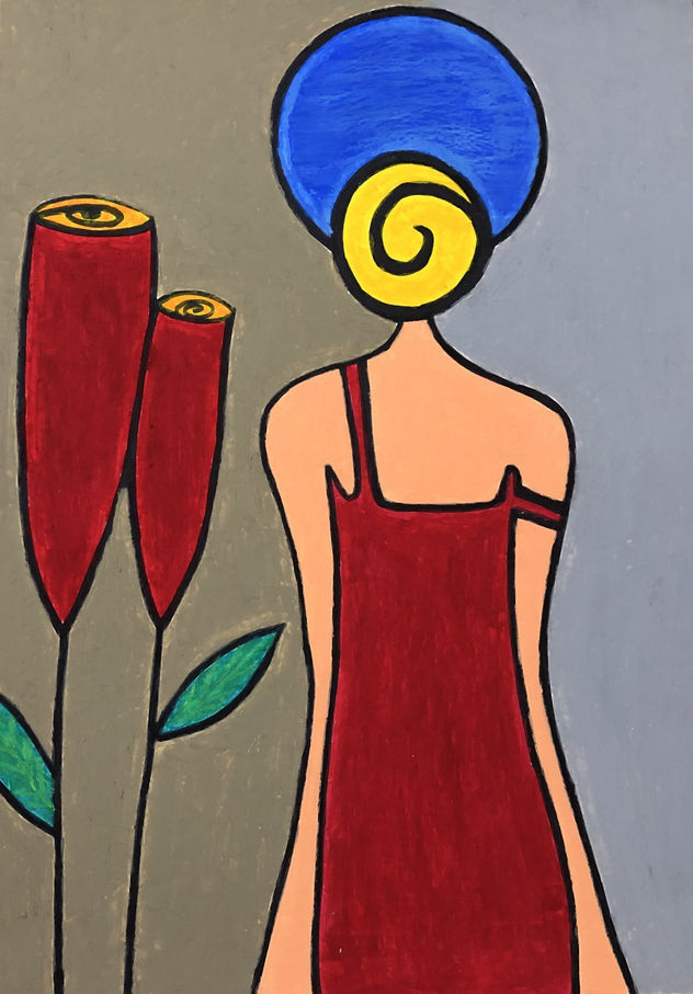 LA DAMA DE ROJO