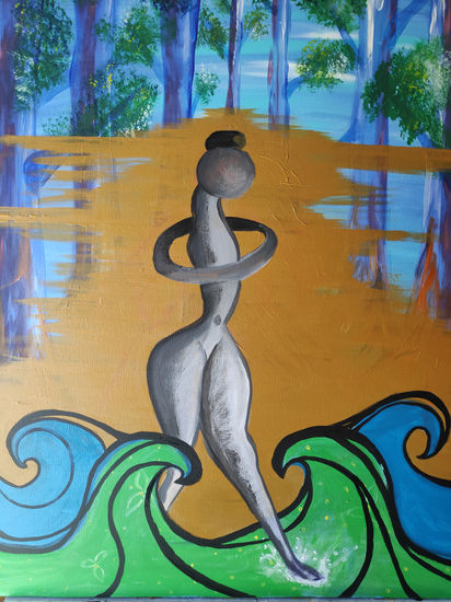 ledicia Acrylic Canvas Nude Paintings