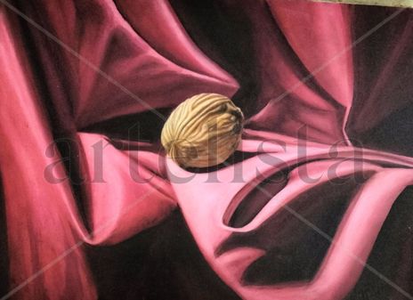 Draperie avec noix