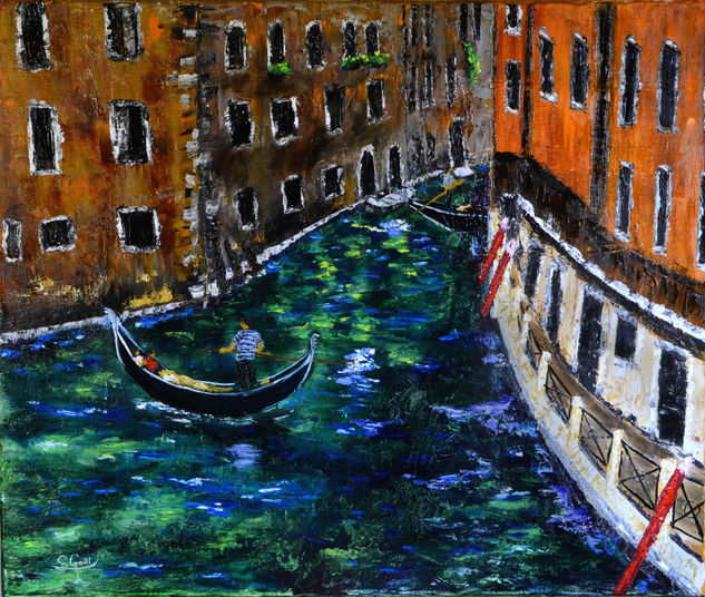 Los colores de Venecia Oil Canvas Landscaping