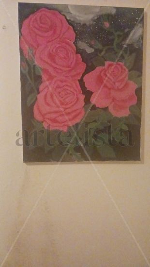 Rosa Acrylic Textile Portrait