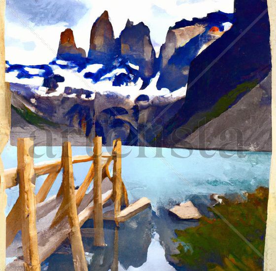 digital art torres del paine 