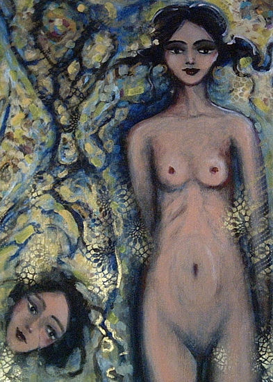 cajoniña Mixed media Panel Nude Paintings