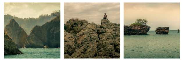 Rocas & Coralines Tríptico / Rocks & Coralines Triptych Nature Color (Digital)