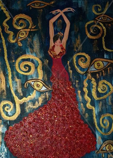 BAILORA I Acrylic Canvas Figure Painting