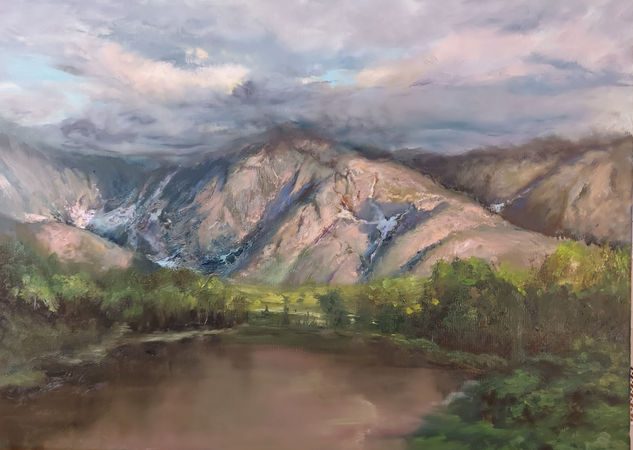 'Rocky mountain' Óleo Lienzo Paisaje