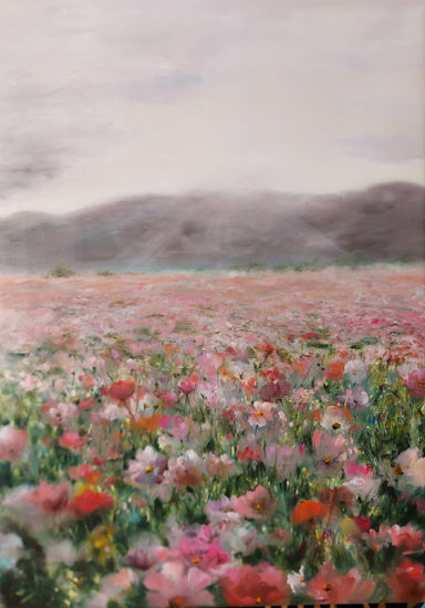 Flowers field Oil Canvas Landscaping