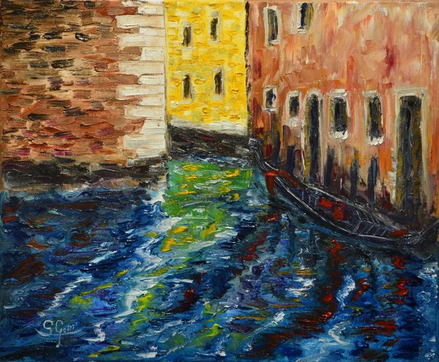 Rincon de venecia Oil Canvas Marine Painting