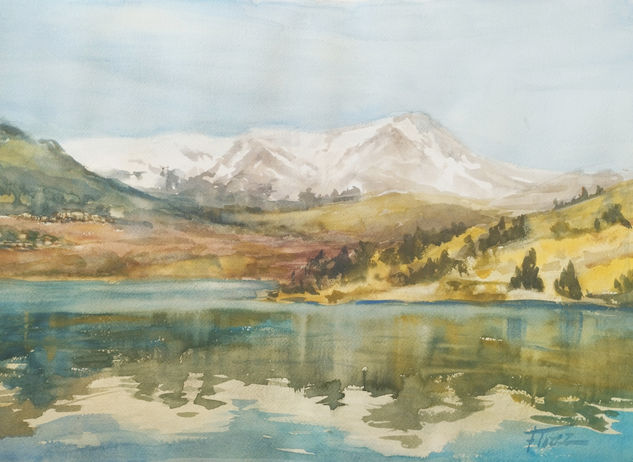 Embalse de Navacerrada Watercolour Paper Landscaping