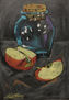 Tarro y manzanas